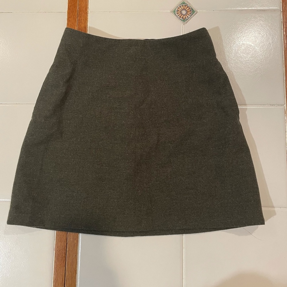 Dark Green Mini Wilfred Skirt